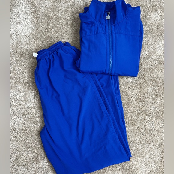 Vintage Blue Kaelin Blue Jacket & Jogger Set | Leisure Sports Active Set | Sz L - Picture 1 of 9